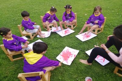 Inteligencia Espacial niños felices en Centro Infantil Gardner Mini Academy en Quito Valle de los Chillos